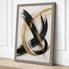 Impresión en lienzo abstracto con movimiento gestual arte de pared decoración del hogar listo para colgar
