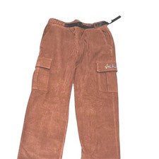 Pantalones cargo de pana Venture marrón, estilo patinador, cinturón ajustable, moderno Y2K, M