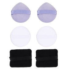 6 piezas Puff Facial Transpirable Maquillaje Puff Reutilizable Maquillaje Belleza Facial