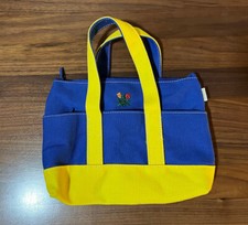 Bolso de Mano Aime Leon Dore ALD Mini Cresta Floral Logo Contraste Azul/Amarillo Lona