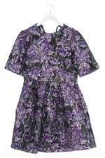 Vestido Vero Moda línea A estampado floral púrpura negro elegante talla 38
