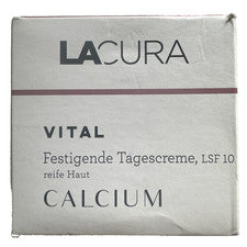 Lacura Vital Calcium, Crema de Día Reafirmante, FPS10, Vegana, para Piel Madura, 50ml