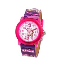 Scout reloj para niños serie Crystal Scout caballo púrpura/rosa correa de piel sintética hebilla