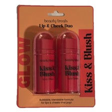 Beauty Treats Glow Kiss & Blush Lip & Cheek Duo - Rosa brillante y rosa melocotón