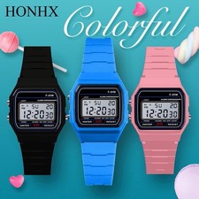 Reloj Cronómetro Cronógrafo Deportivo Unisex Hombre Correa Resina Digital Clásico F 91W