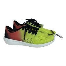 Zapatos informales Crocs Lite Ride para hombre talla 9 amarillos y rojos