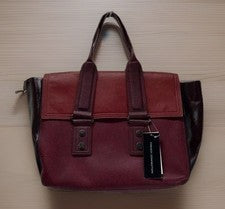 NUEVO NUEVO CON ETIQUETAS Cartera de Hombro Mujer French Connection Diseñador Borgoña Dos Tonos