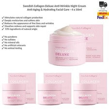 Swedish Collagen Deluxe Crema de Noche Antiarrugas Antienvejecimiento e Hidratante