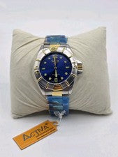 Reloj Activa Invicta Sport Diver esfera azul Brac3 nuevo color dorado plateado