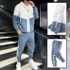 Set Pantalones Con Chaqueta De Hip Hop Para Hombre Ropa De Calle Moda Deportivo