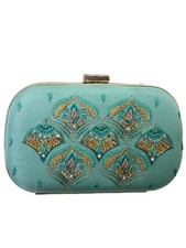 Popinjay Bolso Clutch Verde Decorado Mujer #DCSC17 4'x6' Talla Única Nuevo