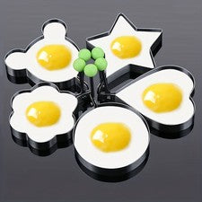 Forma de espejo acero inoxidable huevo frito anillo huevos forma anillo sartén panqueques verduras