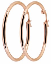 Pendientes titanio titanio criollos criollos oro rosa chapado en oro mujer 25 mm