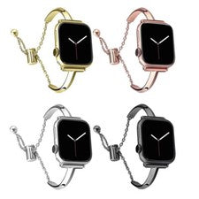 Correa delgada para mujer T para Apple Watch 11 10 9 8 7 6 5 4 SE 3 40-46 mm
