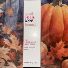 Good.clean.goop Beauty Powerscrub Desintoxicación del cuero cabelludo 4 oz Nuevo en caja