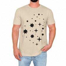 Camiseta con patrón de noche estrellada para hombre elegante espacio cósmico lindo regalo para amantes