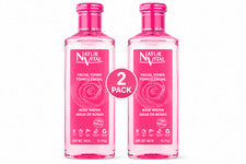 Pack de 2 tónicos faciales para agua de rosas Natur Vital 300 ml cuidado hidratante de la piel