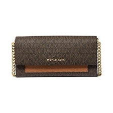Cartera para mujer Michael Kors Jet Set con cadena en marrón/bellota exclusivo
