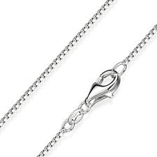 MATERIA Cadena Veneciana Plata 925 Diamantada - 1mm Collar Mujer 40-70 cm