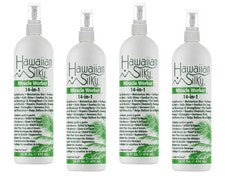 Spray hidratante para el cabello Hawaiian Silky 14 en 1 Miracle Worker 16 fl oz. Pack de 4