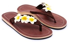 Sandalias de mujer LESTARIE sandalias de cuero Frangipani T.36-43
