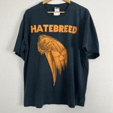 Hatebreed 2011 Camiseta Estilo Retro Camiseta Negra Hombres Mujeres Talla S-5XL