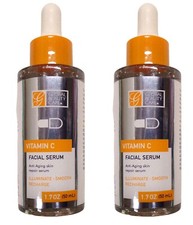 Suero facial Global Beauty Care vitamina C 1,7 floz (juego de 2 paquetes)