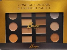 Paquete de brillo labial brillante y paleta Bisou Ocultar, Contorno e Resaltar