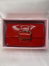 Cartera de hombro ajustable Alnice roja brillante para dama