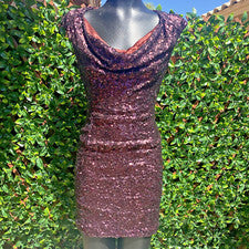 Nuevo con etiquetas Mini Vestido de Fiesta French Connection Lentejuelas Mujer Talla 0
