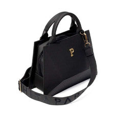 Cartera PARCHITA 100% colombiana Bolso Bandolera con Asa Superior Kufra Negro
