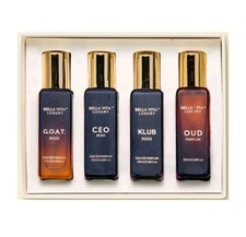 Juego de regalo de perfume de lujo de Bellavita para hombre - Juego de regalo de 4 piezas