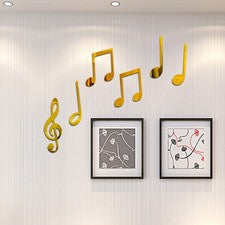 1 juego de pegatinas de pared de superficie de espejo acrílico dorado duradero para decoración del hogar