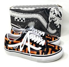Zapatillas deportivas VANS x Thrasher Old Skool de skate de caña baja negras de lona para hombre VN0005W0BML