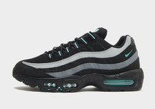 Auténticas Nike Air Max 95 ® (hombres tallas UK 7 y 8) negras/verde aurora-gris
