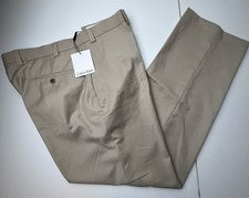 Pantalones de hombre Calvin Klein frente plano caqui estilo JRMYP talla 36x30