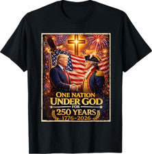 Camiseta 250 Años Aniversario América 250º Trump Washington
