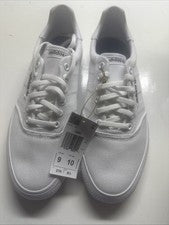 Adidas 3MC Vulc Zapatillas Zapatos Blanco Lona UNISEX Hombres 9/Mujeres 10 Nuevo (B22705)