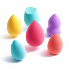 Paquete de 5 esponjas de maquillaje de belleza base licuadora tampón aplicador impecable suave