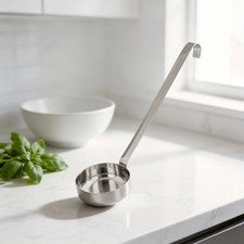Cuchara de salsa con fondo plano para salsa de pizza y otras aplicaciones de salsa