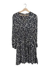 Vestido manga larga Marc O'Polo talla 40 estampado blanco y negro