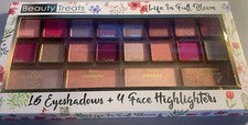 Paleta de sombras de ojos Beauty Treats Life In Full Bloom 16 colores 4 iluminadores m1