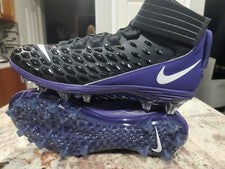 Botines de fútbol Nike PE Force Savage Pro 2 para hombre talla 13,5 negros/púrpura BV3969-003