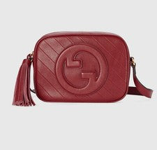 Bolso de hombro Gucci Blondie pequeño de cuero para mujer estilo rojo ‎742360 1IV0G 6420