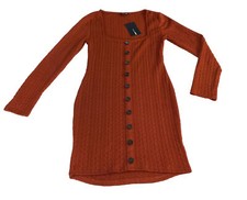 Nuevo con etiquetas Moda Nova Mujer Talla L Naranja Óxido Yulla Suéter Mini Vestido �