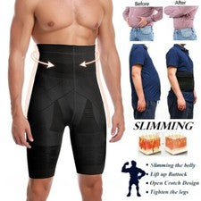 Ropa interior para hombre cintura alta control abdomen pantalones adelgazantes modelador corporal EE. UU.