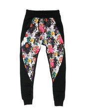 Pantalón Jogger RB Graffiti Estampado Emoji Estilo # 47062PD Color: Negro