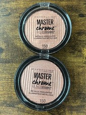 Maybelline Master Iluminador Cromo Metálico 150 Melocotón Fundido Paquete de 2