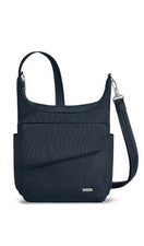 Bandolera Travelon Clásica Negra RFID Antirrobo Nueva con Etiquetas Estilo 42842