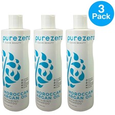 Champú reparador de aceite de argán marroquí Purezero 12 fl oz belleza limpia paquete de 3 paquetes